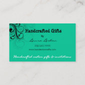 Pepper Swirl Business Card-sjabloon Visitekaartje (Achterkant)