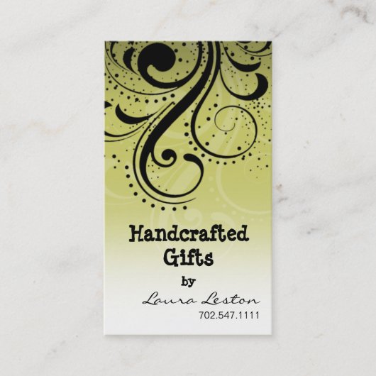 Pepper Swirl Business Card-sjabloon Visitekaartje (Voorkant)