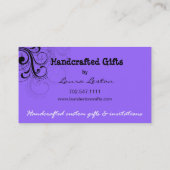 Pepper Swirl Business Card-sjabloon Visitekaartje (Achterkant)