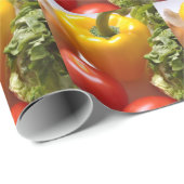 Pepper Tomates Vegetables Sla Heallah Food Cadeaupapier (Rol Hoek)