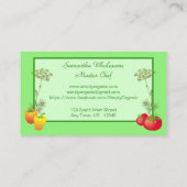 Pepper Tomato en Dill Chef Catering Gardner Visitekaartje (Achterkant)