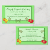 Pepper Tomato en Dill Chef Catering Gardner Visitekaartje (Voorkant / Achterkant)