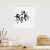 Pepper Tree Bloemen Bladeren Natuur Poster (Keuken)
