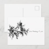 Pepper Tree ik denk aan je Briefkaart (Voorkant / Achterkant)