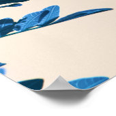 Pepper Tree laat Natuur minimalistisch Poster (Hoek)