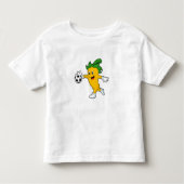 Pepper Vegan als Voetbalspeler met Soccer.PNG Kinder Shirts (Voorkant)