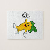 Pepper Vegan als Voetbalspeler met Soccer.PNG Legpuzzel (Horizontaal)