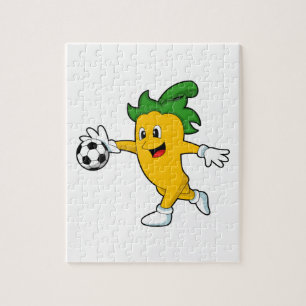 Pepper Vegan als Voetbalspeler met Soccer.PNG Legpuzzel