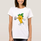 Pepper Vegan als Voetbalspeler met Soccer.PNG T-shirt (Voorkant)