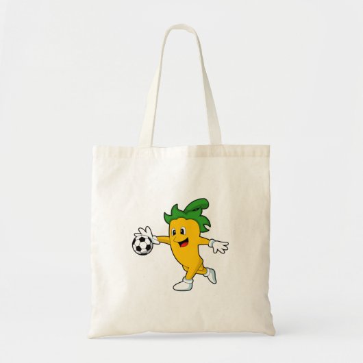 Pepper Vegan als Voetbalspeler met Soccer.PNG Tote Bag (Voorkant)