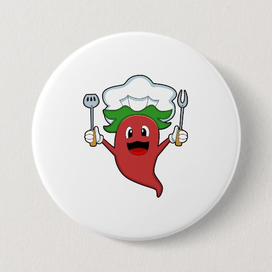 Pepper Vegan Cook Ronde Button 7,6 Cm (Voorkant)