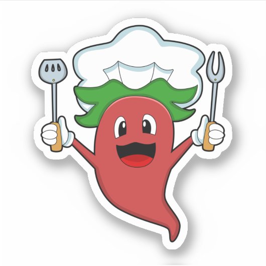 Pepper Vegan Cook Sticker (Voorkant)