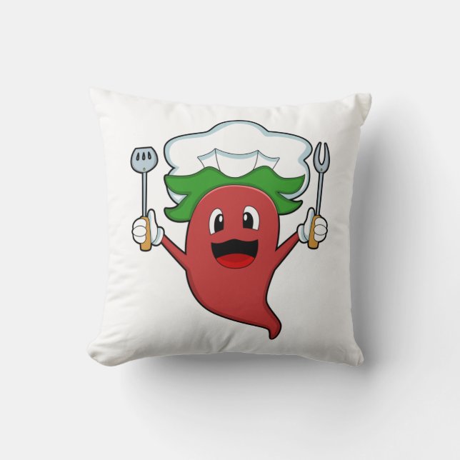 Pepper Vegan Kok Kussen (Voorkant)