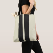 Pepper White 🏁 Mini Racing Stripes Tote Bag (Dichtbij)