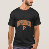 Pepperdine golven boog over t-shirt (Voorkant)
