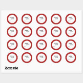 Pepperjam-potlabels voor inmaken ronde sticker (Vel)