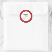 Pepperjam-potlabels voor inmaken ronde sticker (Tas)