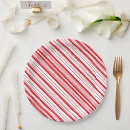 Peppermint 9-inch papieren Borden Bordje