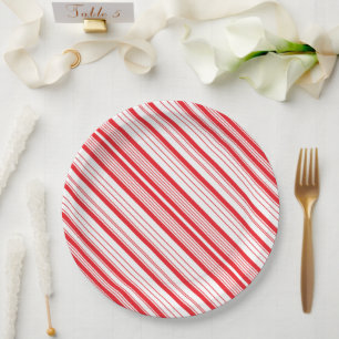 Peppermint 9-inch papieren Borden Bordje