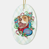 Peppermint Bark Keramisch Ornament (Links)