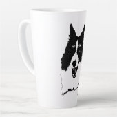 Peppermint‑Bright Corgi Uitzicht Latte Mok (Linkerhoek)
