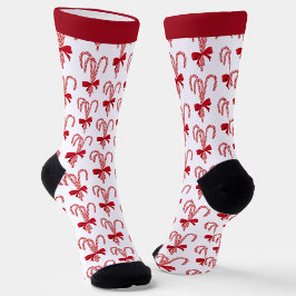 Peppermint Candy Cane All-Over-Print Socks Sokken