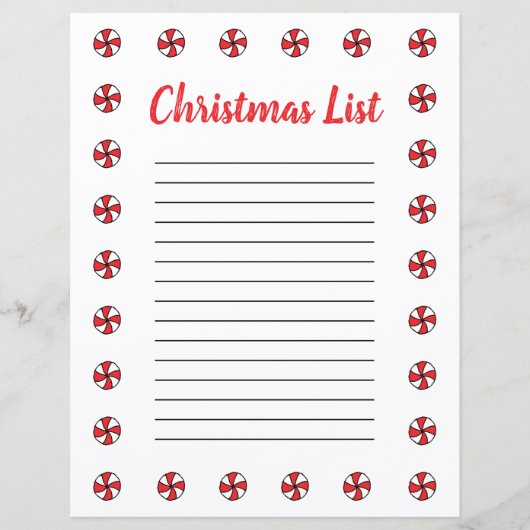 Peppermint Candy Cane Boarder Clipart Kerstmis (Voorkant)