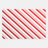 Peppermint Candy Cane Striped  Inpakpapier Vel (Voorkant 2)