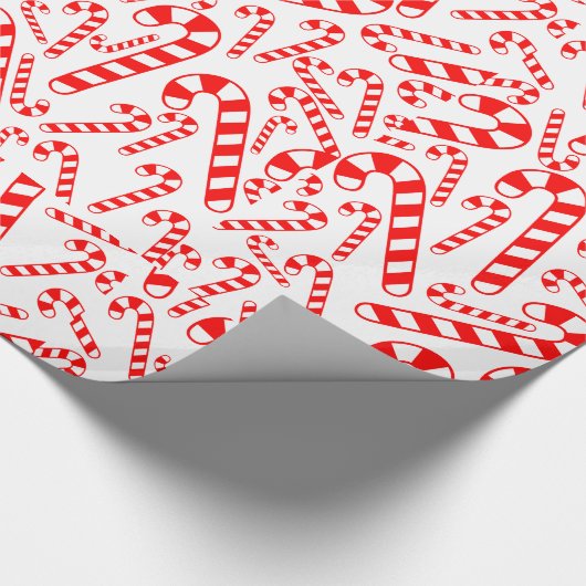 Peppermint Candy Canes Cadeaupapier (Hoek)