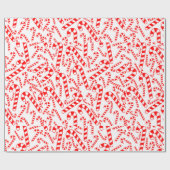 Peppermint Candy Canes Cadeaupapier (Vlak)