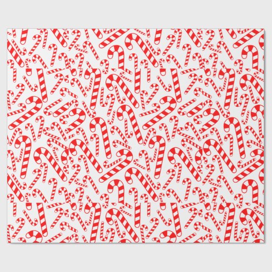 Peppermint Candy Canes Cadeaupapier (Vlak)