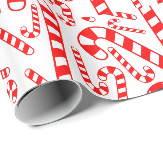 Peppermint Candy Canes Cadeaupapier (Rol Hoek)