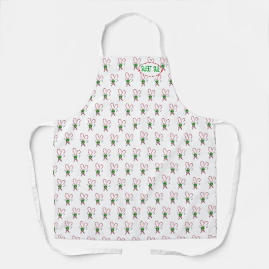 Peppermint Candy Canes Christmas Schort (Voorkant)