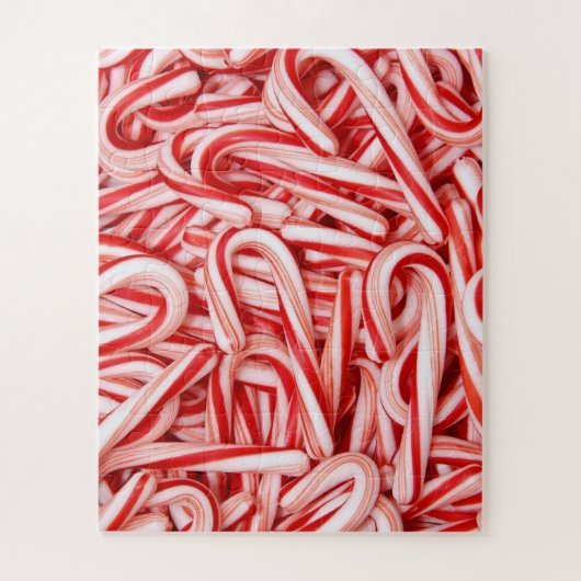 Peppermint Candy Canes Foto Puzzle Legpuzzel (Verticaal)