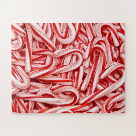 Peppermint Candy Canes Foto Puzzle Legpuzzel (Horizontaal)