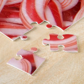 Peppermint Candy Canes Foto Puzzle Legpuzzel (Zijkant)