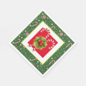 Peppermint Candy Canes Servet (Hoek)