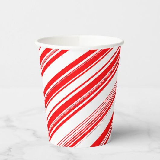 Peppermint Candy Canes Stripes Stropdas met kerstm Papieren Bekers (Links)