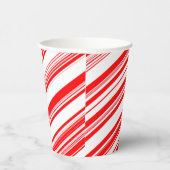 Peppermint Candy Canes Stripes Stropdas met kerstm Papieren Bekers (Rechts)