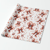 Peppermint Charm-cadeauverpakkings papier (Uitgerold)