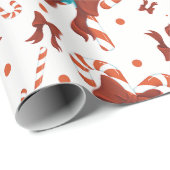 Peppermint Charm-cadeauverpakkings papier (Rol Hoek)