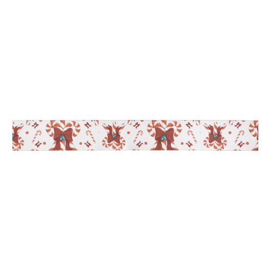 Peppermint Charm Grosgrain Lint (Voorkant)