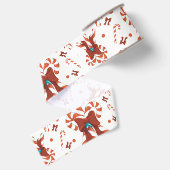 Peppermint Charm Inpakpapier Grosgrain Lint (Achterkant)