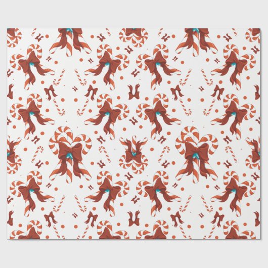 Peppermint Charm Wrapping Paper Cadeaupapier (Vlak)