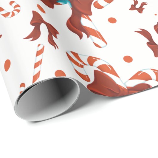 Peppermint Charm Wrapping Paper Cadeaupapier (Rol Hoek)