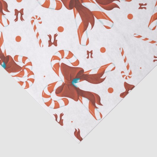 Peppermint Charm Wrapping Paper Tissuepapier (Detail)