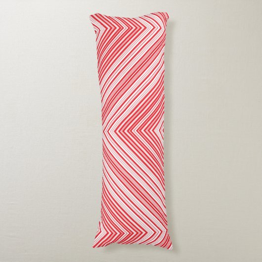 Peppermint Chevron Body Pillow Lichaamskussen (Voorkant Verticaal)