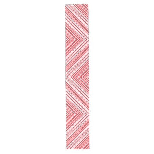 Peppermint Chevron Table Runner Lange Tafelloper (Voorkant)