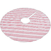 Peppermint Christmas Candy Cane Stripes Kerstboom Rok (Gekanteld)