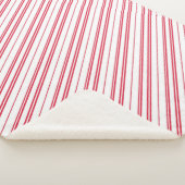 Peppermint Christmas Candy Cane Stripes Sherpa Deken (3/4)